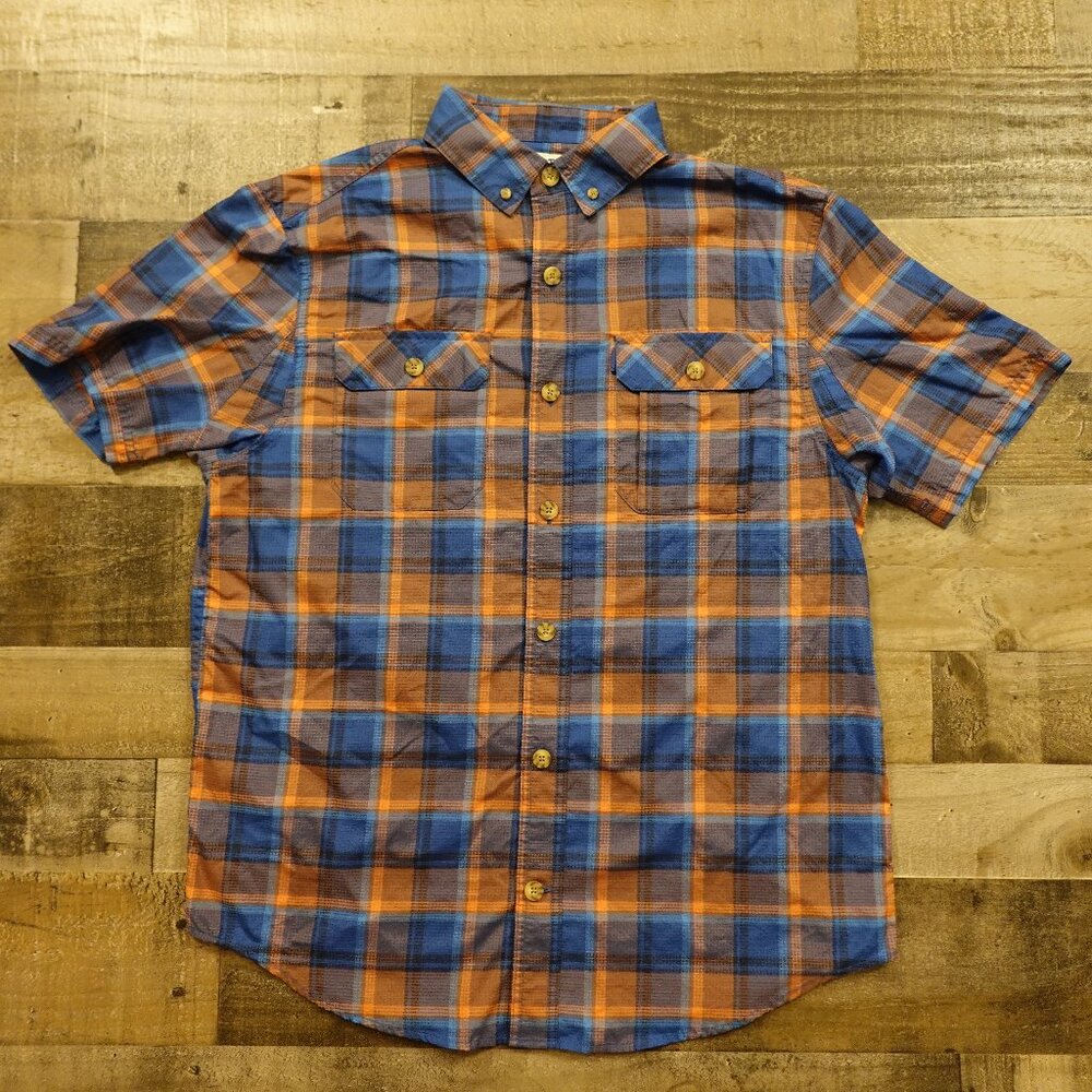 Duluth Breezeshooter Plaid Short Sleeve Shirt Relaxed Fit Men's Size Medium